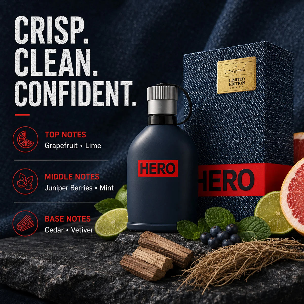 HERO Cologne for Man 100ML Eau De Parfum