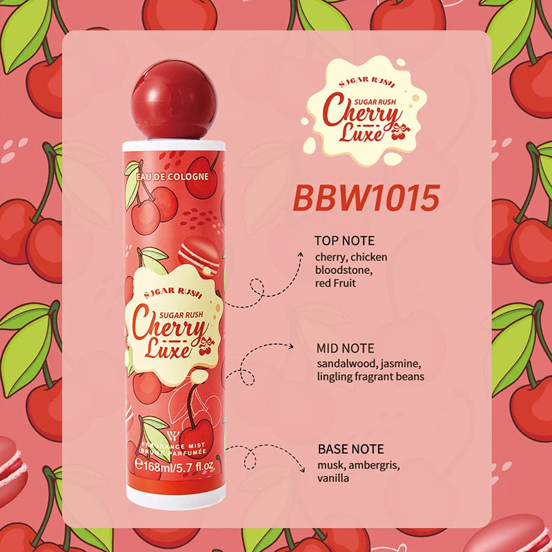 Sugar Rush  Fresh Berry Sweet Cookie Chocolate Cream Eau De Body Spray 168ml
