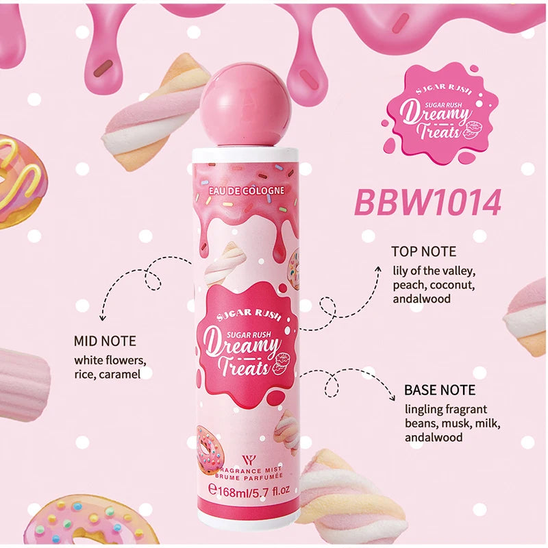 Sugar Rush  Fresh Berry Sweet Cookie Chocolate Cream Eau De Body Spray 168ml