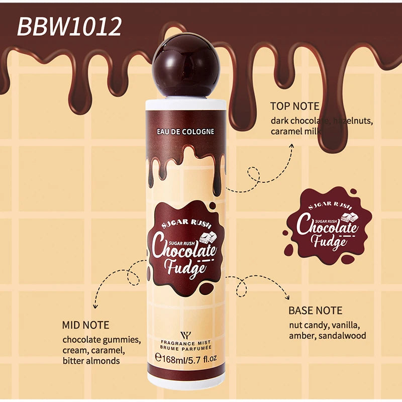 Sugar Rush  Fresh Berry Sweet Cookie Chocolate Cream Eau De Body Spray 168ml